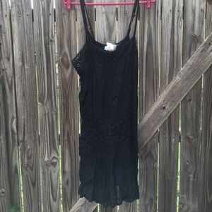 Chloe Oliver chiffon lace mini dress w slip